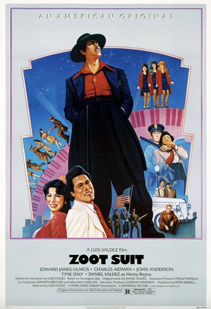 Edward James Olmos Zoot Suit 1981 Movie Poster